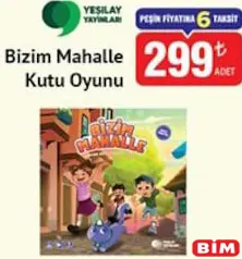 YEŞİLAY YAYINLARI BİZİM MAHALLE KUTU OYUNU fiyat ve kampanya bilgisi